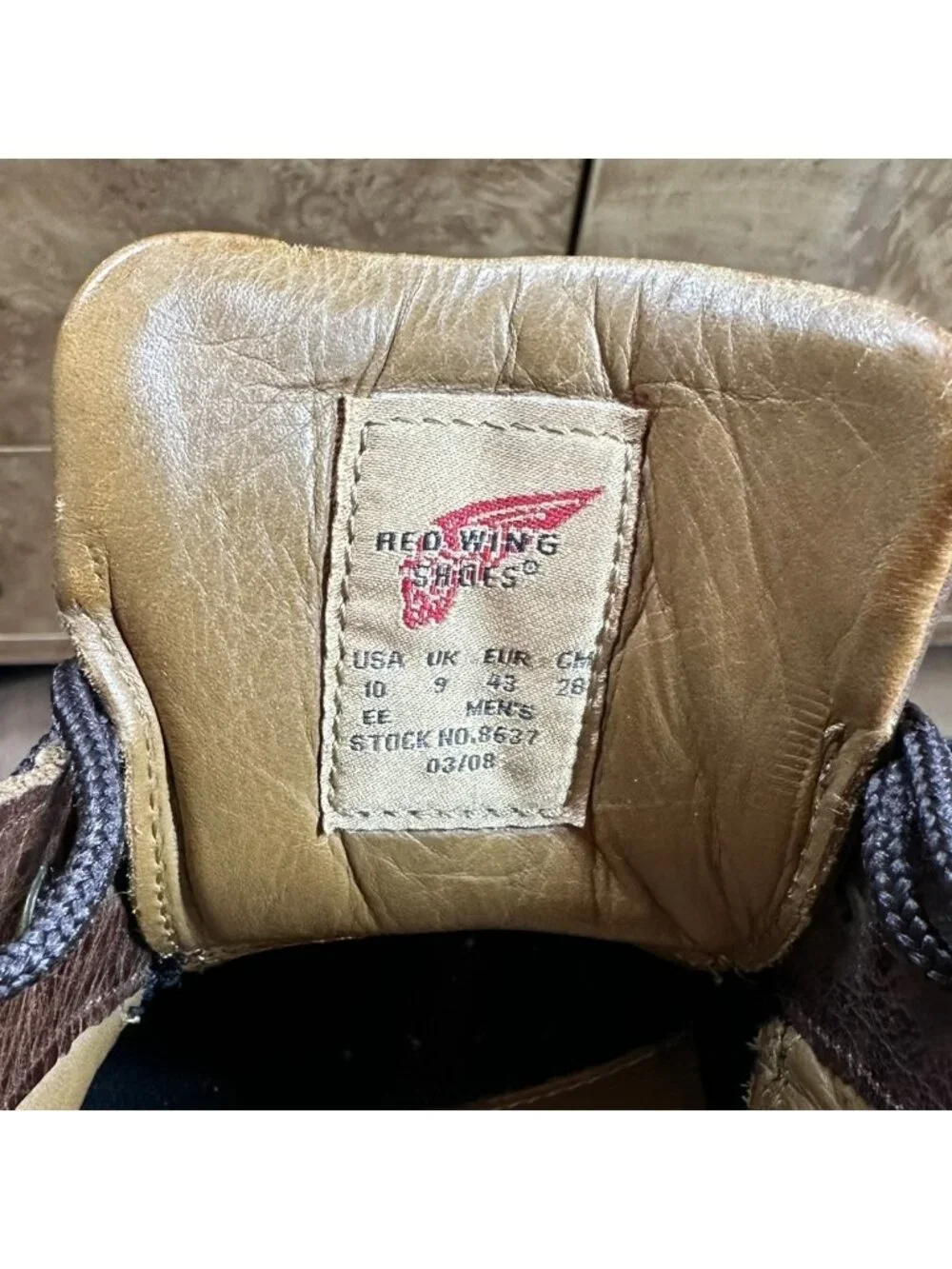 Red Wing 668 Mens 10 EE Brown Leather Moc Toe Oxford Comfort Work Shoes